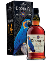 Doorly's 14 Year Old Barbados Rum bottle and gift box image.